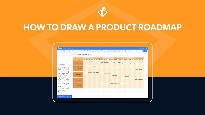 How To Create a Product Roadmap in Gliffy | Basic Roadmap Tutorial