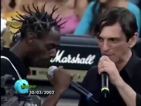 Sabotage e Paulo Miklos fazendo Rap (Arquivo Família Sabotage)