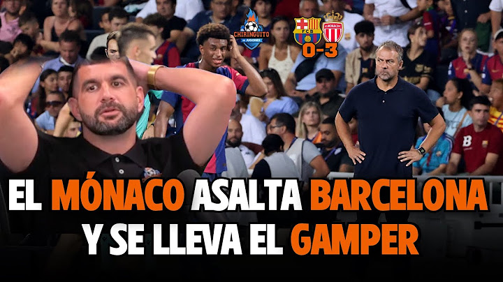 😳 El MÓNACO ASALTA BARCELONA y se lleva el GAMPER | Barça 0-3 Mónaco