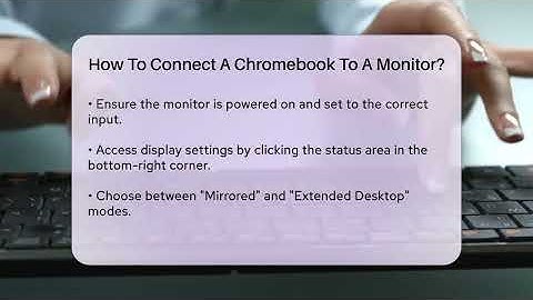 How To Connect A Chromebook To A Monitor? - Talking Tech Trends