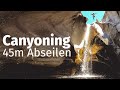 Achtung Höhenangst: 45m Abseilen bei Canyoning in der Schweiz 🇨🇭