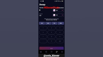 How to swap Klever(TRC20) to Klever(KDA) #KleverChain #KDA kleverscan.org klever.io klever.finance