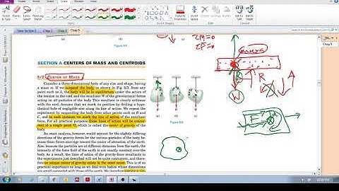 Chap 5.2 - Center of mass (b):  More intuition