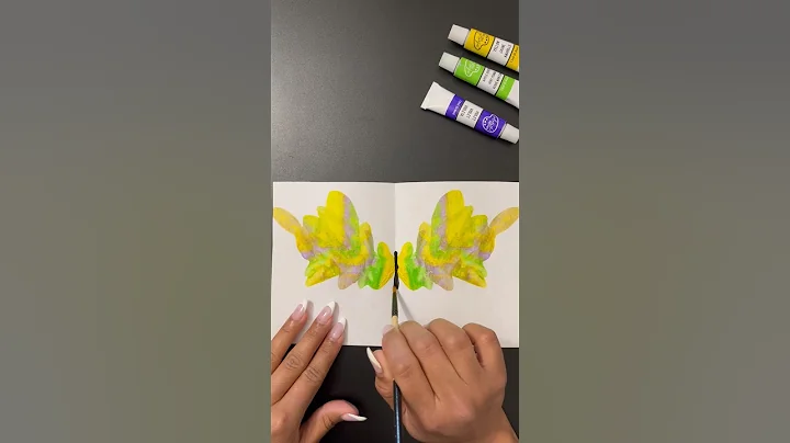 Symmetrical Butterfly Painting🦋 #symmetrical #butterfly #painting #shorts