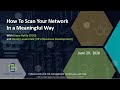 Carson &amp; SAINT Live Training - How To Scan Your Network In  a Meaningful Way