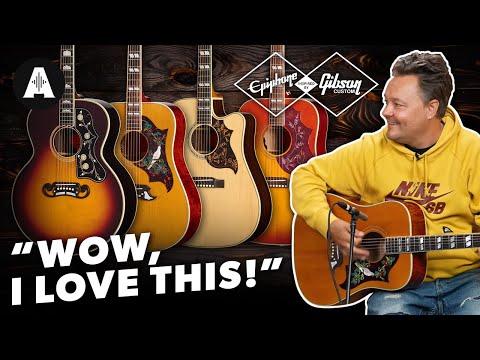 Epiphone Inspired By Gibson Acoustics! | All-Solid Wood Premium Guitars!