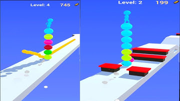 Very Satisfying Mobile Game Stack Rider 3D ! New Level 1 To 8 #stackrider3d #ariyansnax