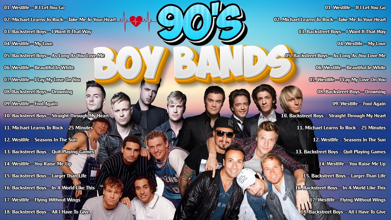 90’s Romantic Boyband Hits 🎶 Westlife, Backstreet Boys, MLTR