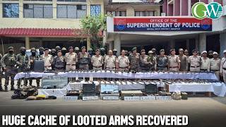 MNP: SFs RECOVER HUGE CACHE OF ARMS, EXPLOSIVES & WAR-LIKE STORES; 4 UNLF (P) CADRES ARRESTED