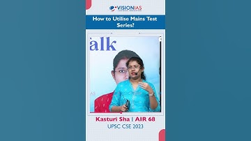 Toppers Tip | Kasturi Sha | AIR 68, UPSC CSE 2023 | Mains Test Series