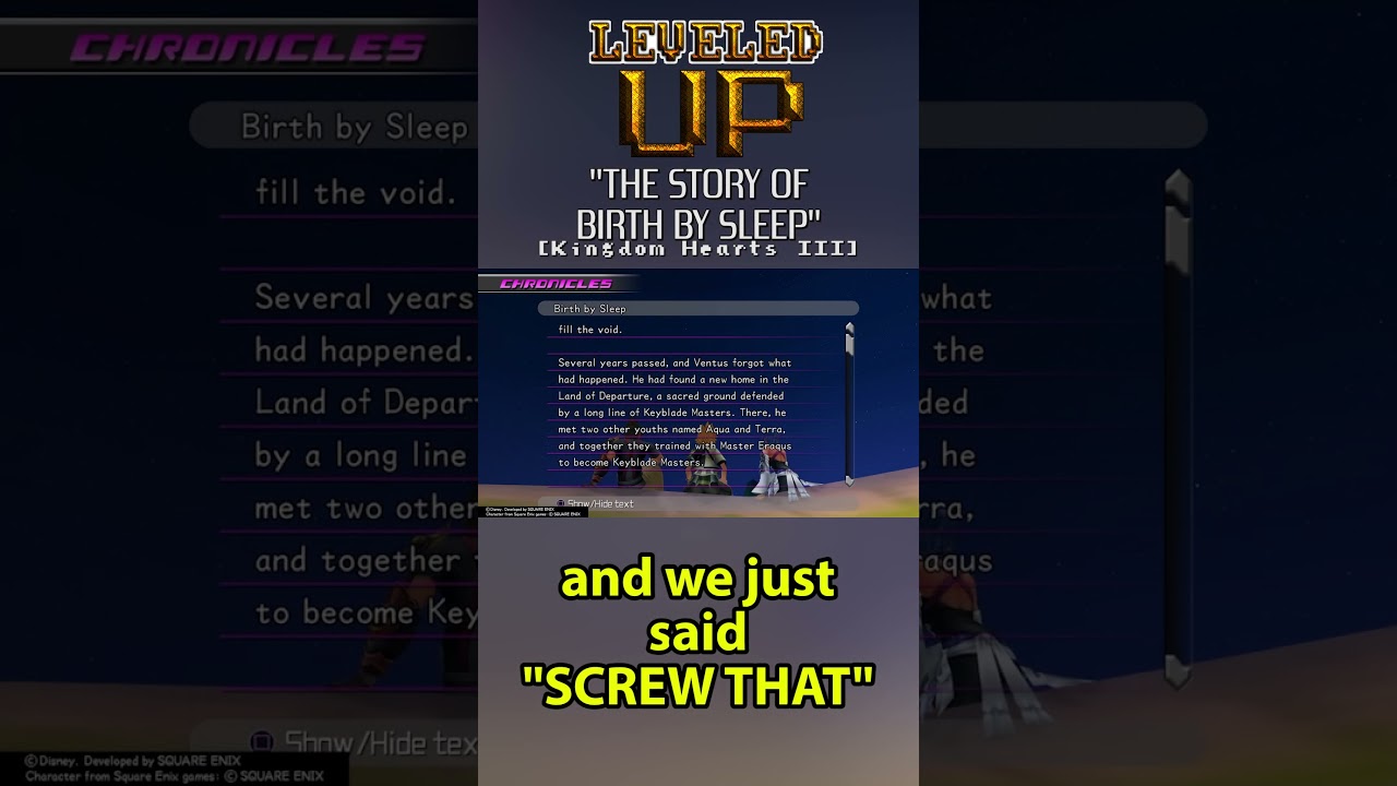 The Story of Birth by Sleep [Kingdom Hearts III] 