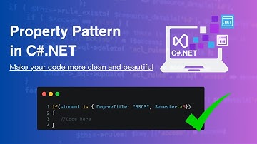 Property pattern in C# with example | Urdu Hindi | Improve your C# in 6mins