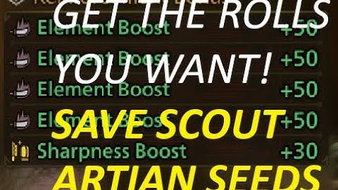 Artian Weapon SAVE SCOUT Method For The Rolls You Want On The Weapon You Want!
