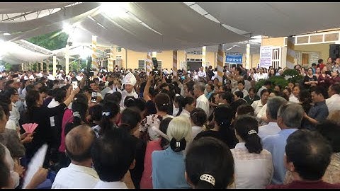 Đức Cha Giuse Đinh Đức Đạo ll Chúc Lành Cho Đoàn Con GPXL Tại Trung Tâm Hành Hương Đức Mẹ Núi Cúi