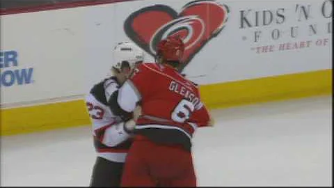 David Clarkson vs Tim Gleason Apr 26, 2009