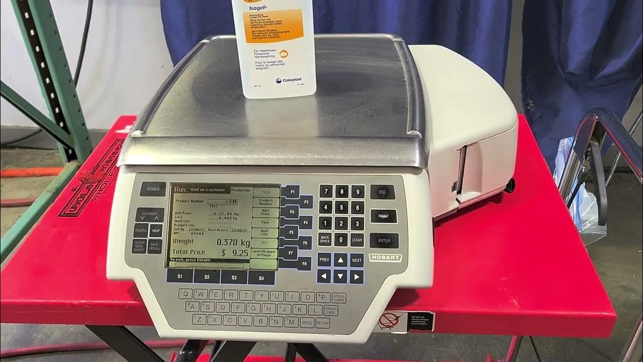 Lot 86 Hobart Quantum ML28937BJ Digital Scale with Label Print and