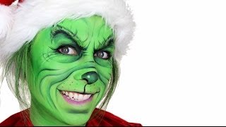 The Grinch Christmas Makeup Tutorial