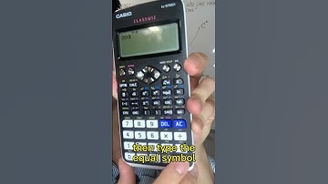 A simple calculator trick for your Maths and AddMaths exam 🙆🏻‍♀️ #igcse #addmaths #maths