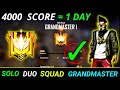 How to reach grandmaster in free fire |How to push grandmaster in solo|Road to Grandmaster free fire