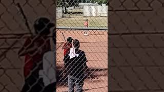 Ump was drunk  Bad strike call  Look where it bounces