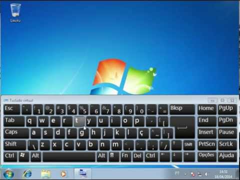 Vídeo: Onde está o teclado na tela do Windows 7?