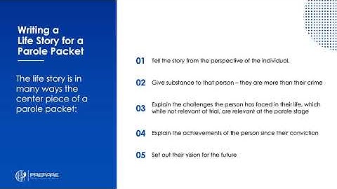 Unit 1-6: PREPARE: Storytelling and Parole