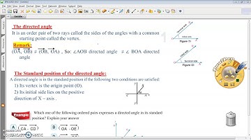 Directed angle and Radian measure