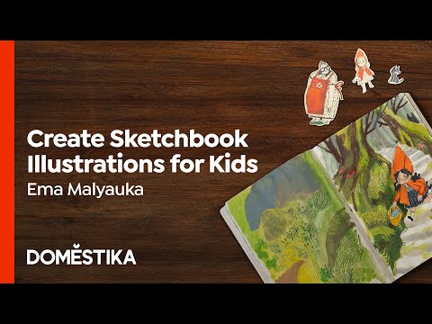 Gouache Sketchbook Online Course with Domestika — Emma Block Illustration