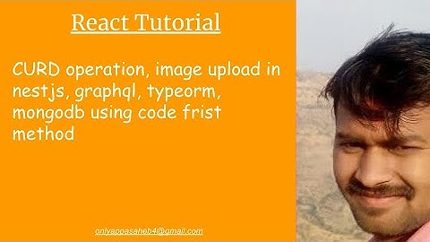 CURD operation, image upload in nestjs, graphql, typeorm, mongodb using code frist method