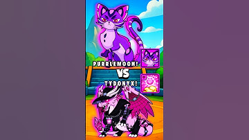 Purrlemoon VS Tydonyx Battle 🔥 #dynamonsworld #shorts #pokemon #dynamons #games #trending