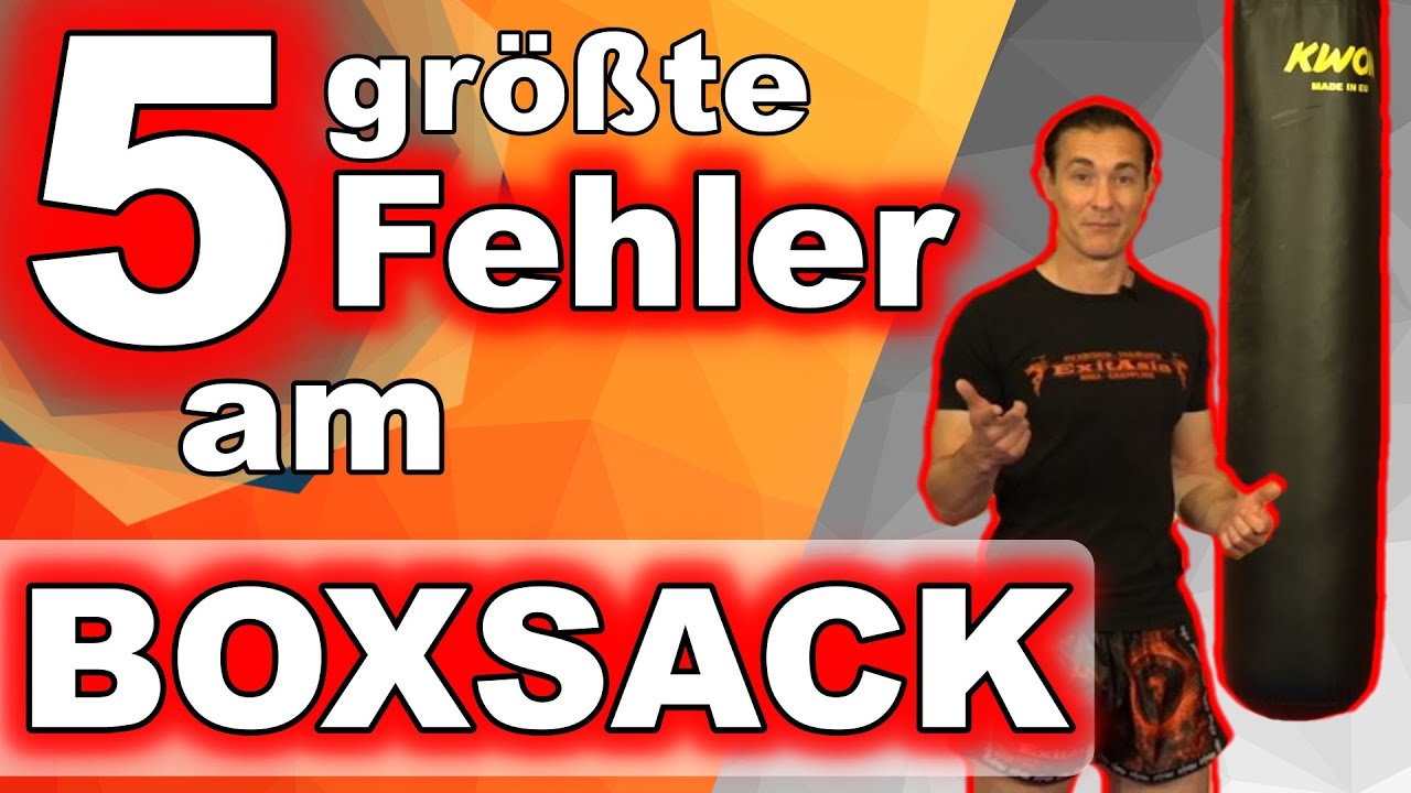 Die 5 größten Fehler am Boxsack