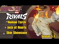Human Torch | Jack of Hearts Skin Showcase | Marvel Rivals Gameplay Season 5.5