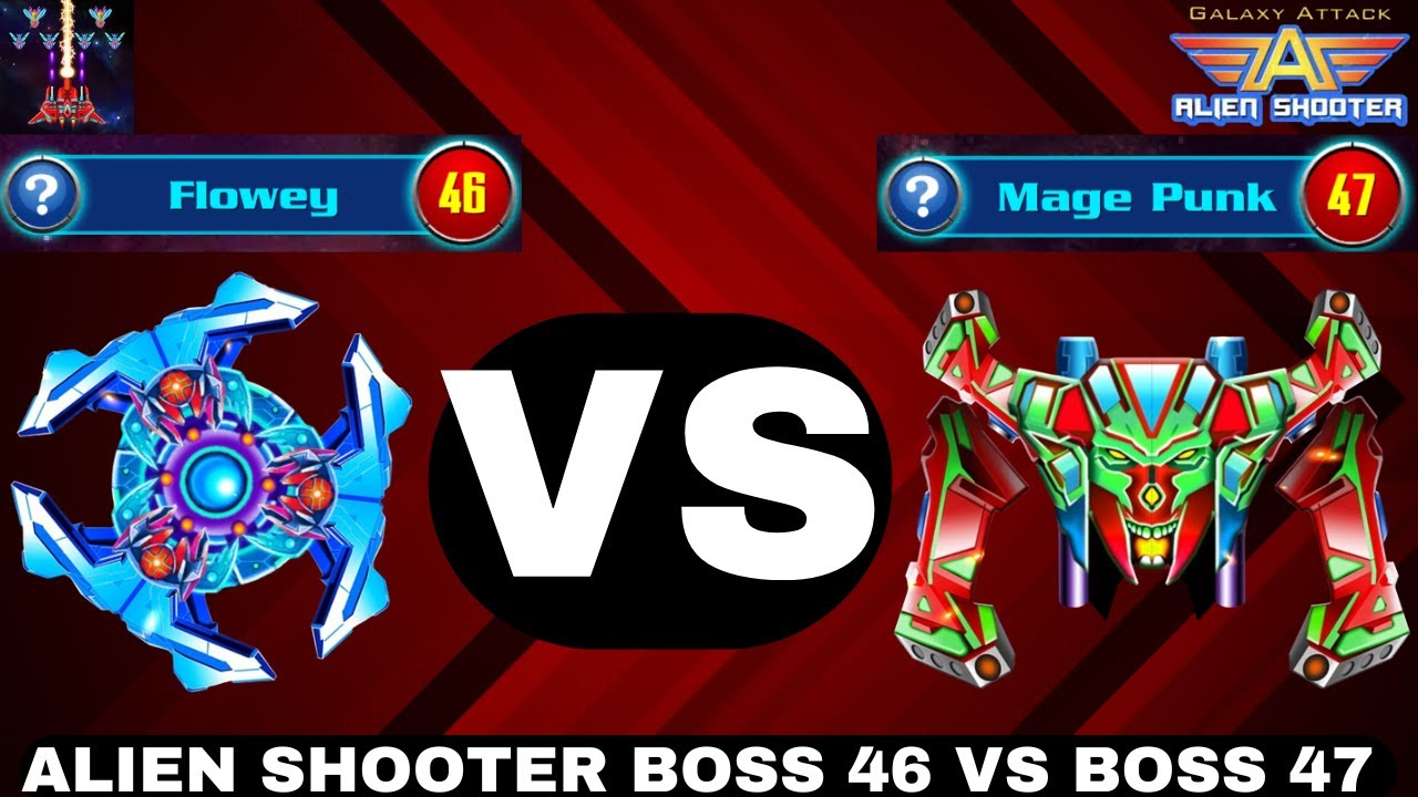 Galaxy Attack Alien Shooter Boss 46 Flowey Vs Boss 47 Mage Punk By