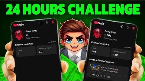 24 Hours Challenge (Shoking Result) How To Grow Gaming Channel From O Subscribers