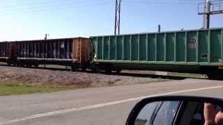 Short train just north of Chickasha