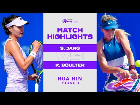 Su jeong jang vs. Katie boulter | 2023 hua hin round 1 | wta match highlights