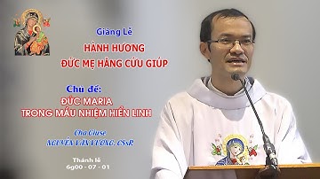 Giảng Lễ HÀNH HƯƠNG KÍNH ĐỨC MẸ HẰNG CỨU GIÚP - 6g30 - 07/01/2023 - Lm Giuse NGUYỄN VĂN VƯỢNG CSsR