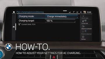 How to adjust your settings for AC charging – BMW How-To