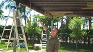 Florida Outdoor Pergola tip with pre-staining pressure treated wood...