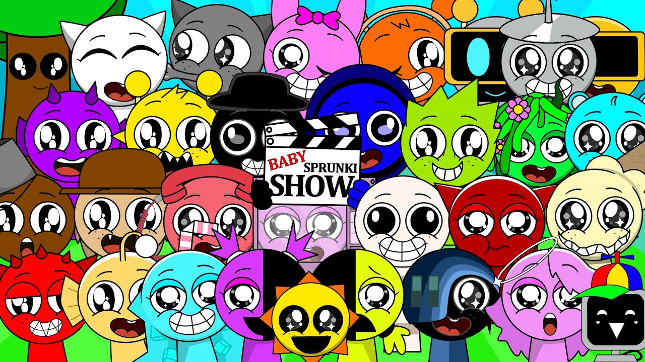 BABY SPRUNKI SHOW: Самые смешные моменты мемов 🤭🎉 || Анимация Incredibox Sprunki