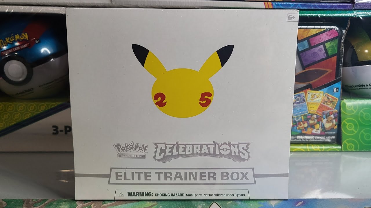 pokemon trading card game celebrations elite trainer box Center Protector made with SCRATCH & UV RESISTANT 0.50mm thick PET Acid-Free Plastic 10 Protectors as an anniversary expansion Pokemon 25th Anniversary Celebrations Elite