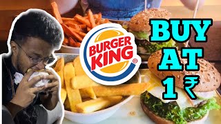 Burger King ₹1 | Friendship Day Special | Thane Food | The Foodie Tiku