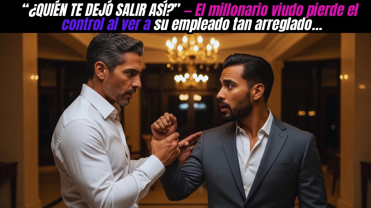 “¿Quién te autorizó a vestirte así?” — El millonario viudo no pudo ocultar lo que sintió…