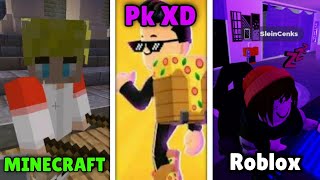 Roblox Vs Pk Xd Vs Minecraft 🤪