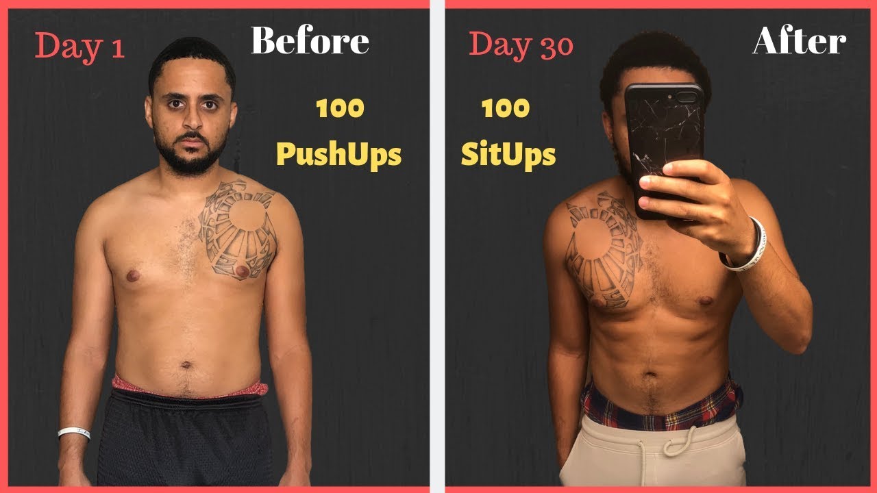 100 Pushups 100 Situps 30 Day Challenge Results - YouTube