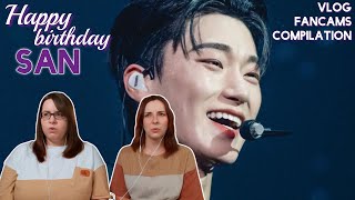 HAPPY (late) BIRTHDAY SAN! | Draw My Life + Vlog + FanCams + San being scary and intimidating