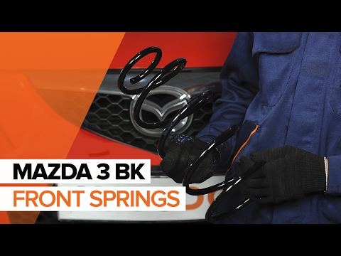 How to replace front springs on MAZDA 3 BK TUTORIAL | AUTODOC