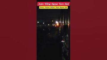 Automatic Signal Turn Ted From Yellow 😲 #indianrailways #train #signal #virals #shorts #trend #video