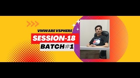 VMware vSphere | Data Center Virtualization | Server Virtualization |Lec 18 6 nov 2022 sunday