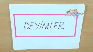 4. Sınıf Türkçe - Deyimler